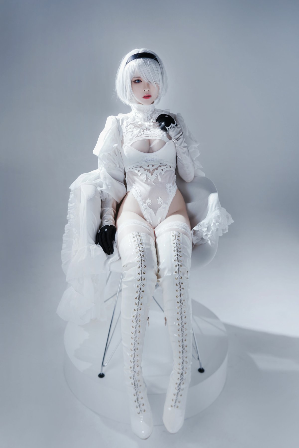 半半子 - Automataヨルハ二号B型 白いドレス